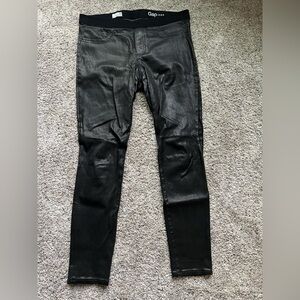 GAP Genuine Lamb Leather Pull-On Pants